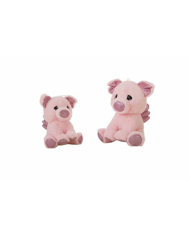 Soft plush pig toy, 22 cm, from BigBuy Kids, featuring a cute pink pig design perfect for children's play and cuddling.