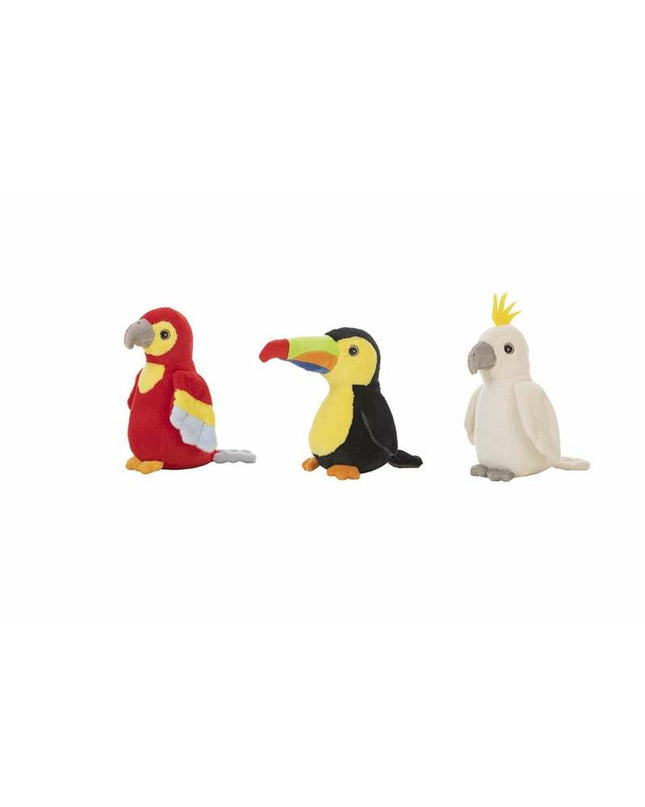 Soft plush bird toy from BigBuy Kids, part of the Knuffel Vogels collection, featuring colorful feathers and a cuddly design.