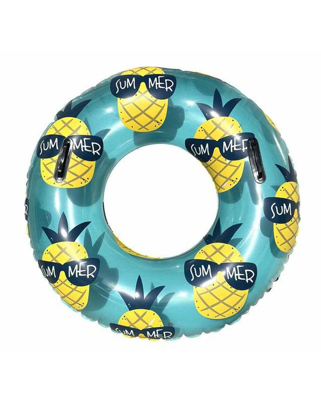 Inflatable pineapple float, 100 cm, BigBuy Kids, suitable for outdoor pool play and water games.