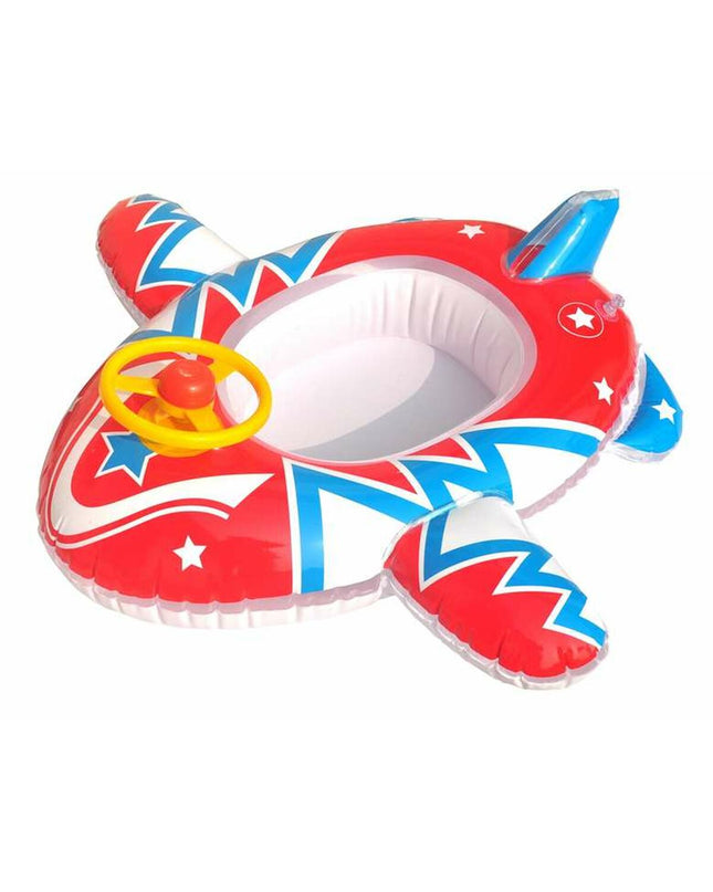 Red 90 cm inflatable boat by BigBuy Kids, suitable for outdoor play and water games, featuring bright red color and durable design.
