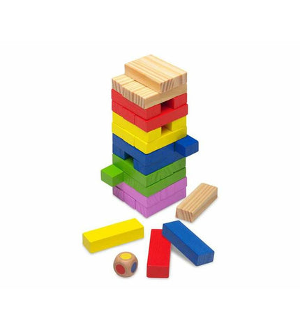 Cayro Block and Block 36-piece agility game set with colorful wooden blocks for children’s educational play and building activities.