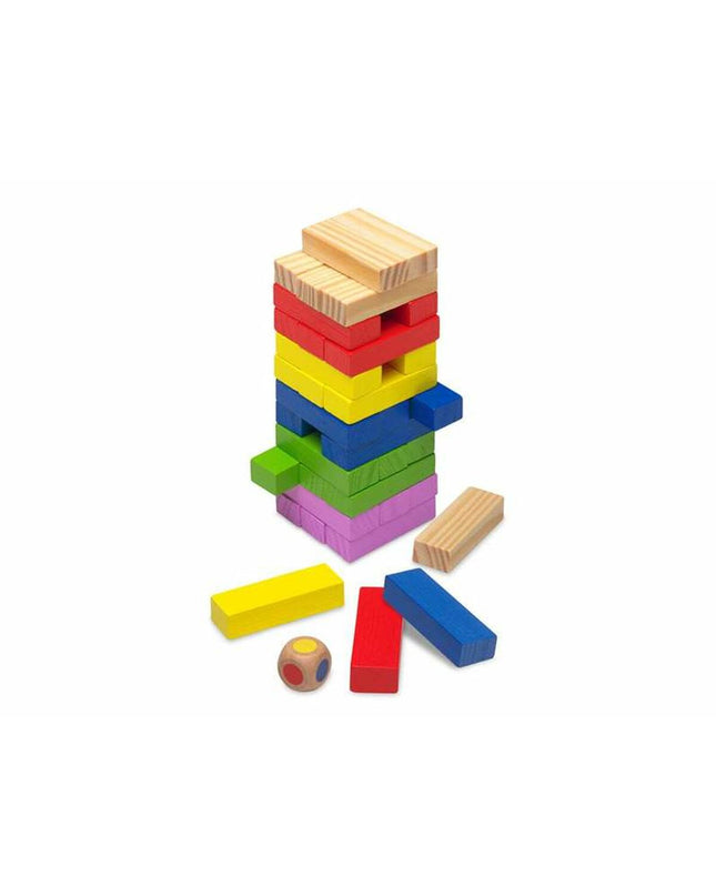 Cayro Block and Block 36-piece agility game set with colorful wooden blocks for children’s educational play and building activities.