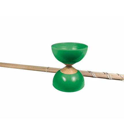 Cayro Diabolo for outdoor and recreational sport, featuring colorful spinning diabolo with sticks and string.