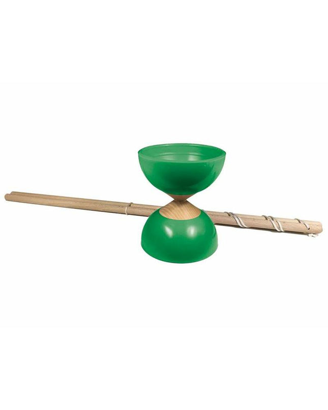Cayro Diabolo for outdoor and recreational sport, featuring colorful spinning diabolo with sticks and string.
