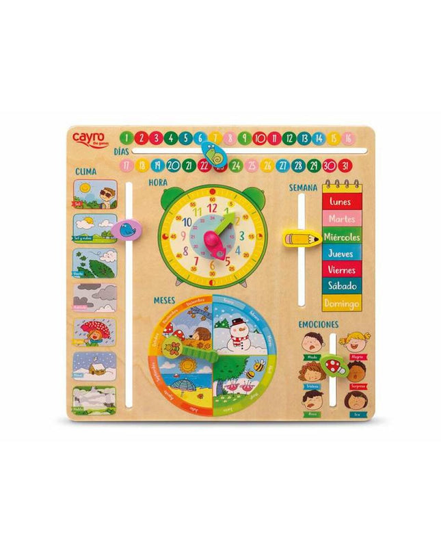 Cayro educatief speelgoed en spellen, kleurrijk leer- en onderwijsbordspel voor kinderen, met educatieve spelonderdelen en kaarten.