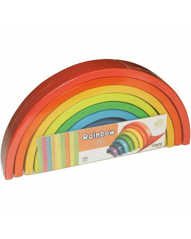Cayro Behendigheidsspel game with colorful wooden pieces and game board, designed for fun indoor dexterity challenges.