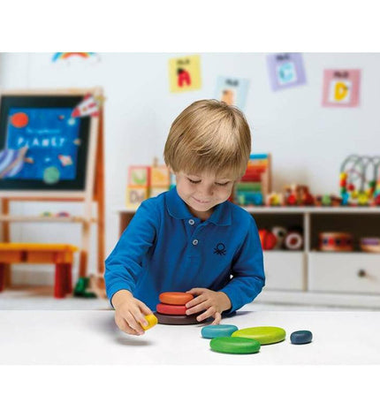 Cayro Blokken Stapelen baby speelgoed for young children, colorful stacking blocks for developmental play and coordination.