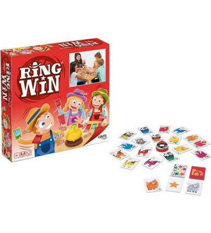 Cayro Ring Win board game with colorful rings and game pieces, designed for fun and strategic play.
