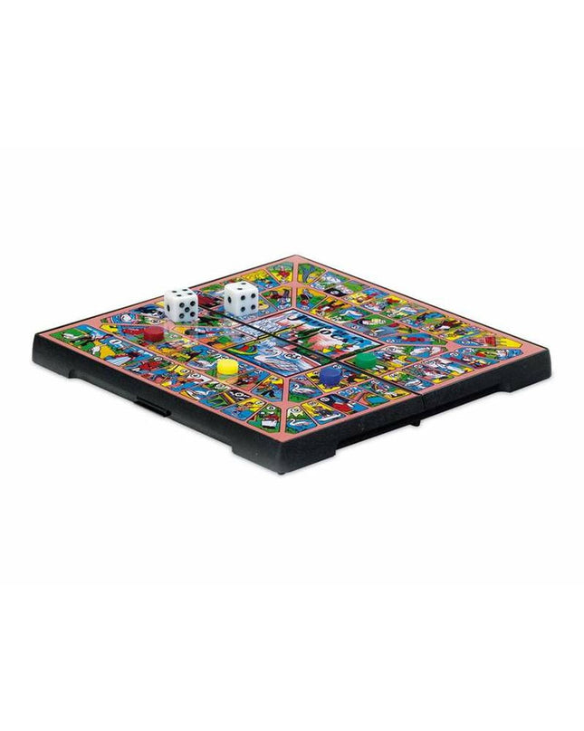 Cayro Gans en Bord Spel with colorful game board, game pieces, and dice for family fun and entertainment.