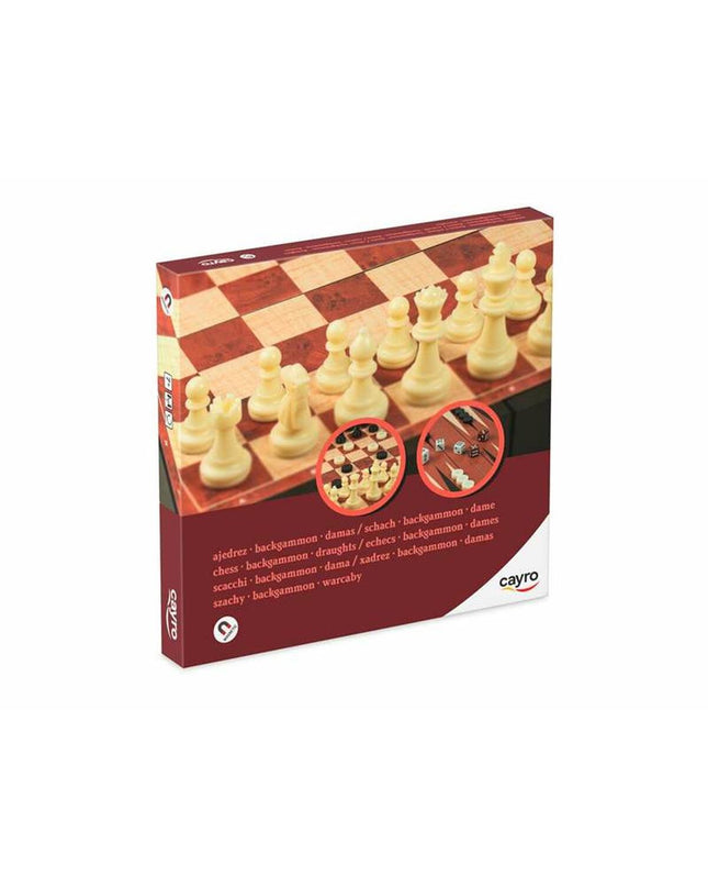Set of 3 Cayro board games, colorful game boxes with illustrations, for family and children’s entertainment.