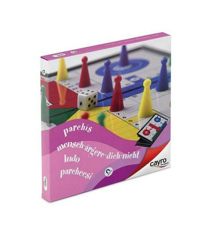 Cayro Parchis Magnetic board game with colorful game pieces for children, designed for fun family play sessions.