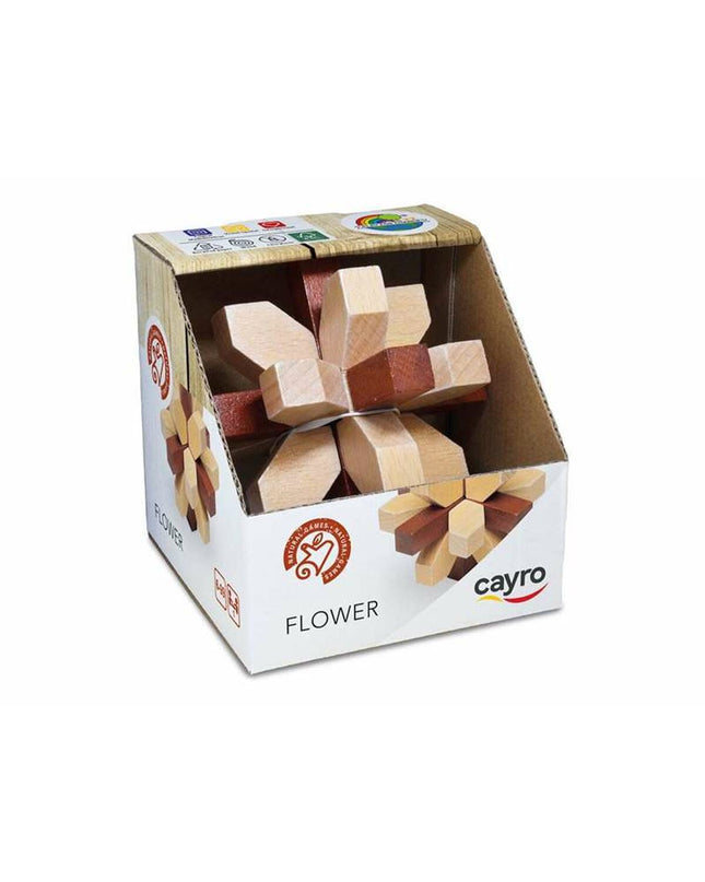 Colorful wooden children's puzzle by Cayro featuring various animal shapes, designed for kids' educational play and brain development.