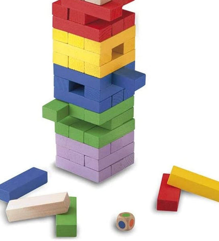 Cayro Block & Block board game with colorful blocks and game pieces, designed for fun and strategic play.