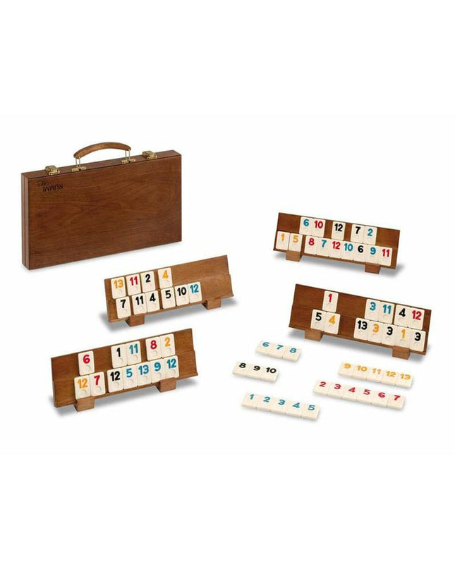 Cayro Rummi Classic Plus board game with colorful tiles and game pieces for fun family Rummikub-style gameplay