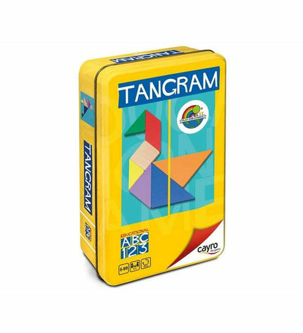 Cayro Tangram puzzle toy with colorful geometric pieces for kids' educational and fun gameplay.