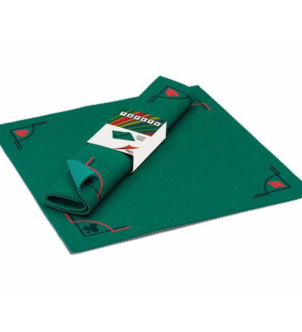 Green Cayro tablecloth, 50x50 cm, made of durable material, perfect for playing games or as a decorative table cover.