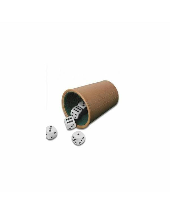 Cayro poker dice cup with set of colorful dice for playing games and gambling fun, part of Cayro's toys and games collection.