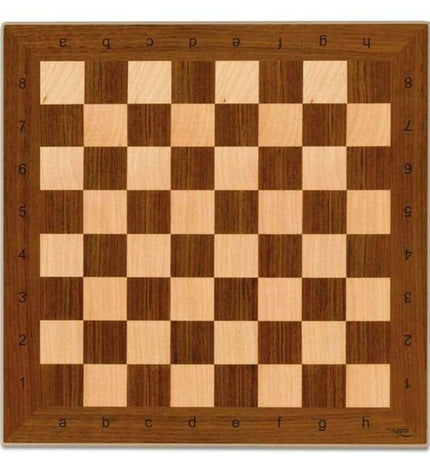 Cayro T-133 wooden chess and checkers game board for children and family play, with a natural wood finish and game pieces.