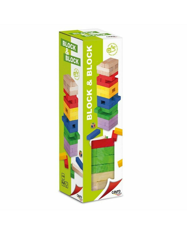 Cayro Behendigheidsspel with colorful wooden pieces for kids' dexterity and coordination games.
