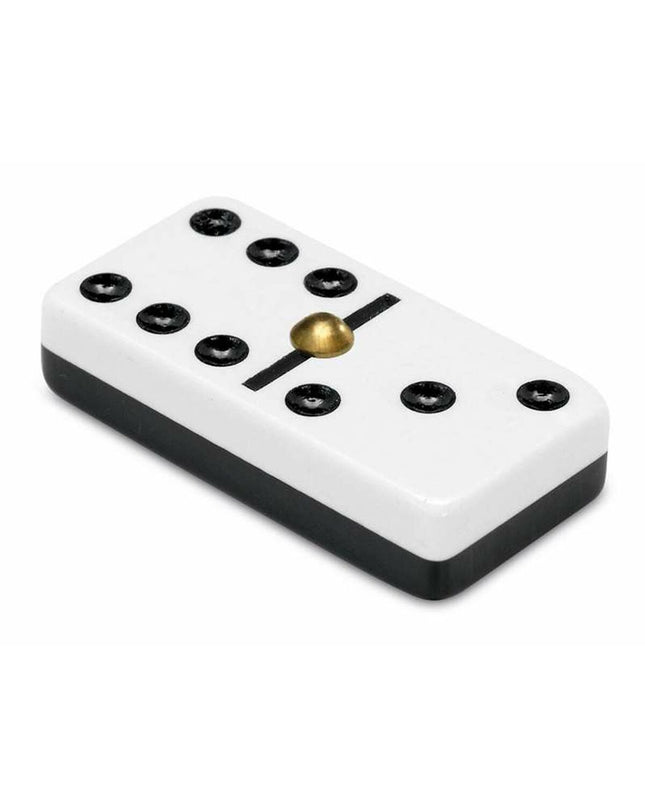 Cayro Domino Cayro 243 set with numbered white and black domino tiles for classic game play and family fun.