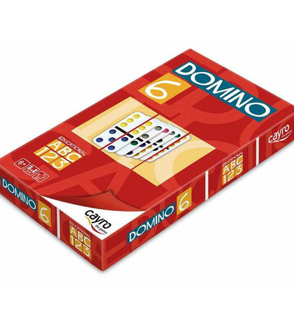 Cayro Domino Cayro Kleuren set featuring colorful domino tiles arranged on a flat surface for playing.