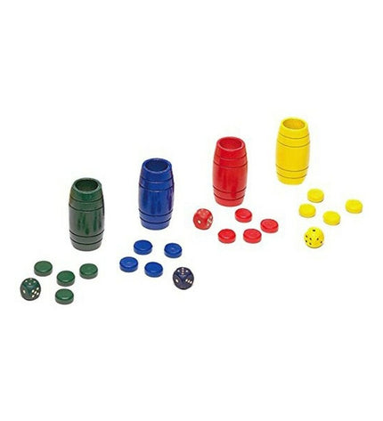 Cayro Parchis game set with colorful playing pieces and dice, designed for children’s board games and family fun.