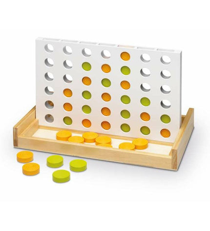 Cayro board game set with 42 pieces, arranged in four rows, measuring 28.5 x 17 x 4 cm, for children’s toy and game play.