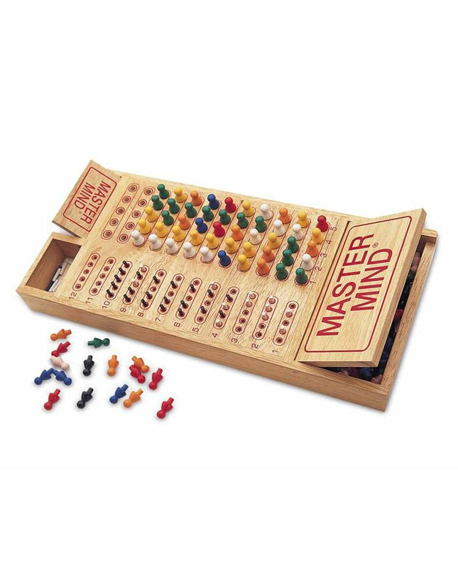 Cayro Master Mind board game with 36x17x4.5 cm colorful plastic game pieces and game board for strategic gameplay.