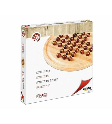 Cayro Solitairespel with colorful game pieces and board, suitable for fun indoor gameplay and mental challenge.