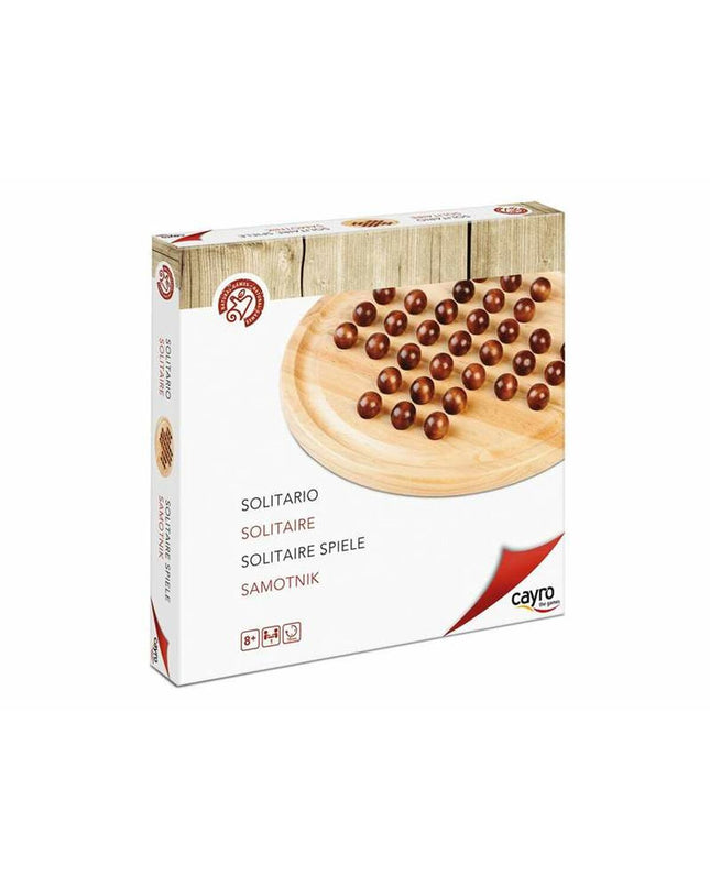 Cayro Solitairespel with colorful game pieces and board, suitable for fun indoor gameplay and mental challenge.