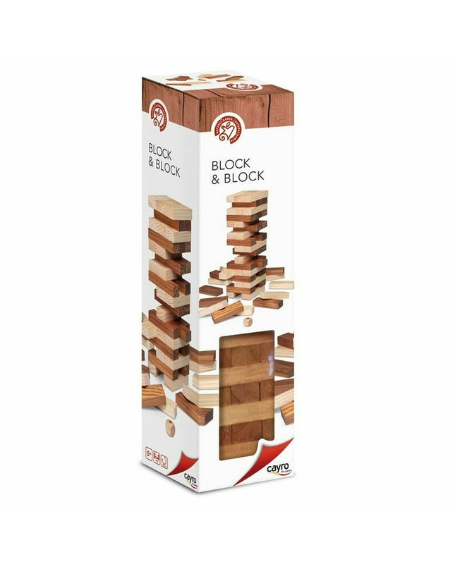 Cayro Behendigheidsspel toy with colorful wooden pieces for skill-based game play and family fun.