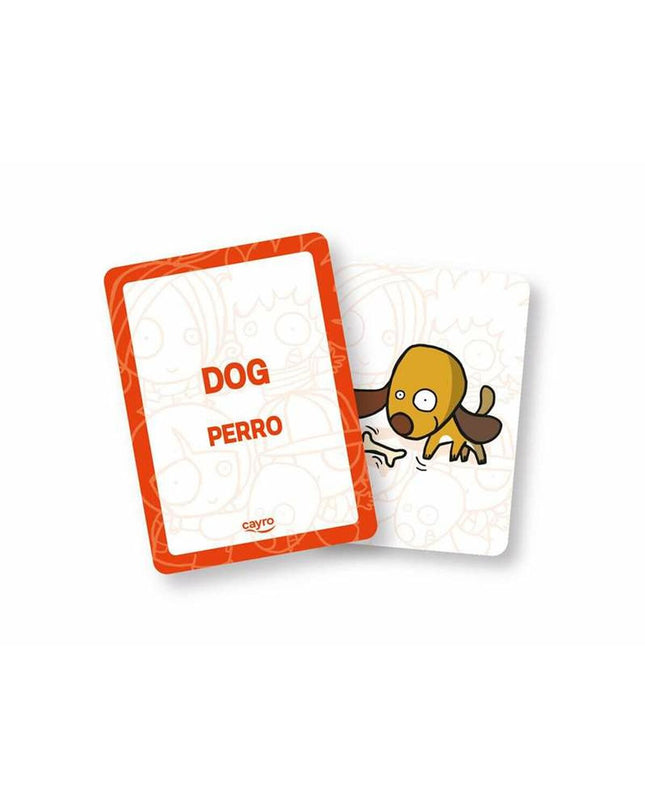 Ik leer Engels Spel Cayro toy game with colorful game pieces and cards for educational language practice.