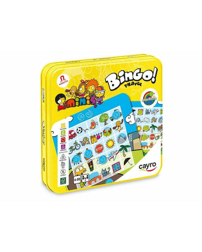 Cayro Bingo game set with colorful numbered balls and bingo cards for family entertainment and social gaming.