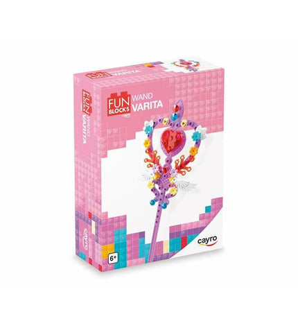 Cayro Bouwspel Cayro Stang toy building set with colorful wooden blocks and sticks, designed for creative play and construction.