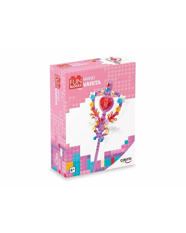 Cayro Bouwspel Cayro Stang toy building set with colorful wooden blocks and sticks, designed for creative play and construction.