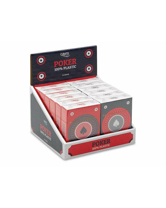 Set of 55 Cayro poker playing cards featuring colorful designs, perfect for card games and family fun.