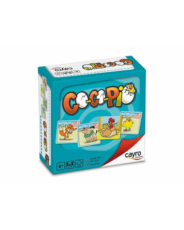 Cayro Educatief Spel Co-Co-Pío speelgoed en games with colorful game pieces and a game board for children.