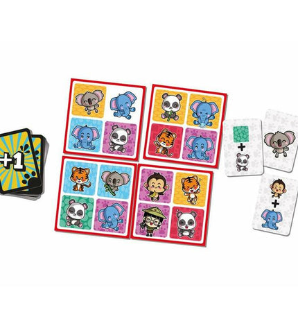 Cayro Animal Keeper ES board game with colorful animal pieces and game cards, designed for kids' fun and educational play.