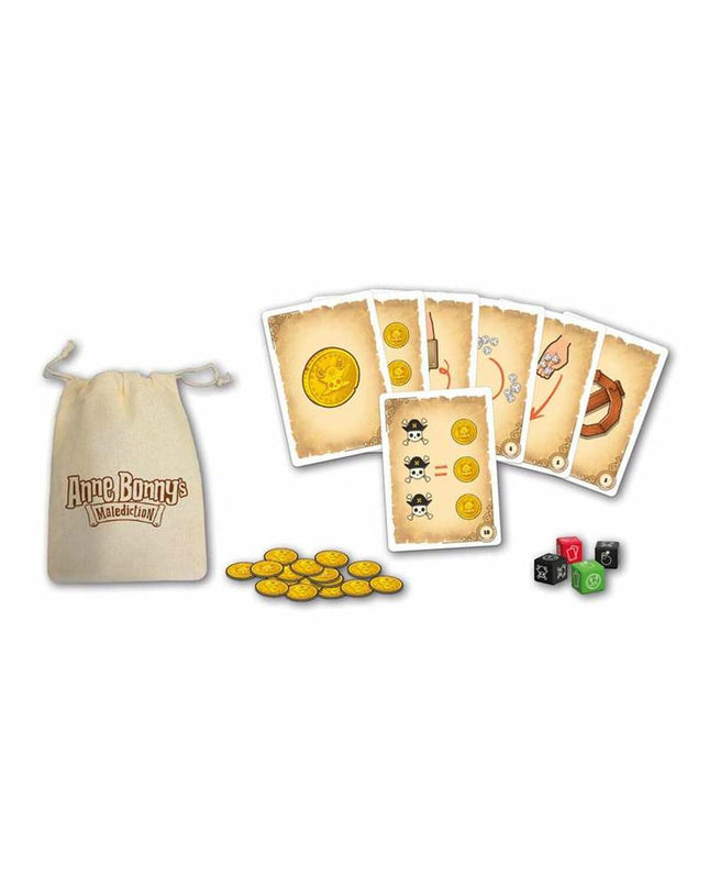 Cayro Anne Bonny's board game set with colorful game pieces and cards for family fun and strategic gameplay.
