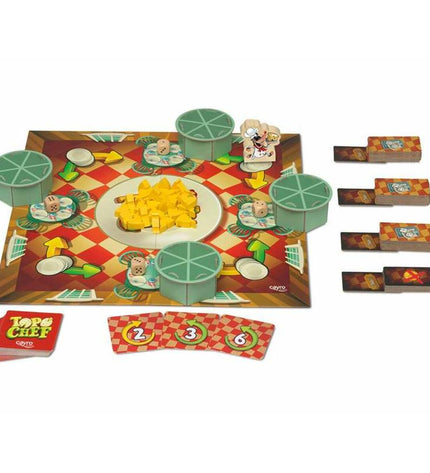 Cayro board game with colorful cards and game pieces for family fun and strategic play.