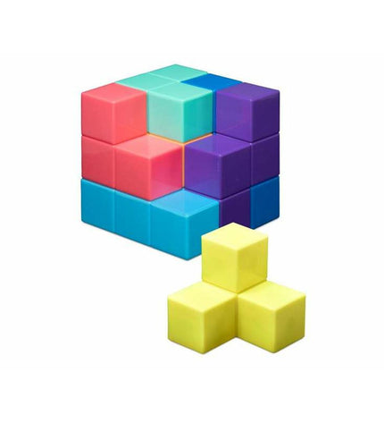 Cayro board game with colorful game pieces and cards, designed for family and kids' gameplay, laid out on a table.