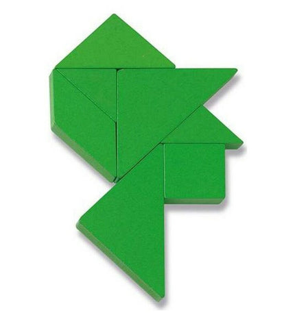 Cayro Tangram skill game with colorful geometric puzzle pieces for children and adults, educational and fun toy for spatial thinking.