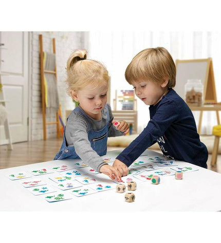 Cayro board game with colorful cards and game pieces, designed for family fun and strategic gameplay.