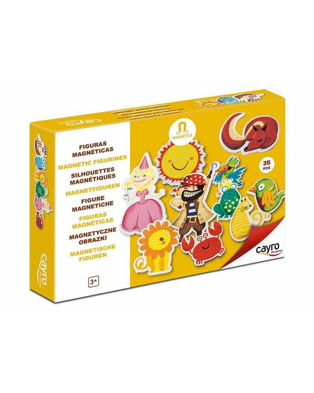 Cayro educatief spel met 36 stuks, kleurrijk speelgoed en spelletjes voor kinderen, inclusief verschillende educatieve accessoires.