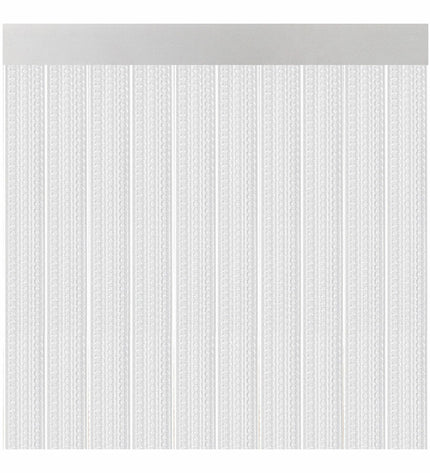 Acudam Lisboa outdoor door curtain with clear PVC and aluminum frame, measuring 90x210 cm, suitable for garden decoration.