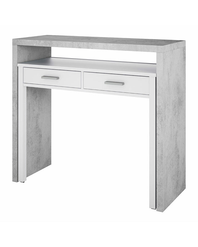Forés Bureau Forés Wit, metal and MDF desk measuring 98.5x36x87.5 cm, suitable for home and kitchen use.