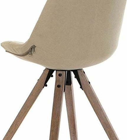 Beige multicolour kitchen chair by DKD Home Decor, measuring 47x55x85 cm, with a comfortable cushioned seat and stylish design.