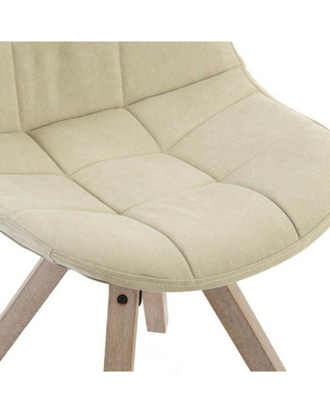 Beige multicolour kitchen chair from DKD Home Decor with a modern design, measuring 47 x 55 x 85 cm, suitable for home and cooking.