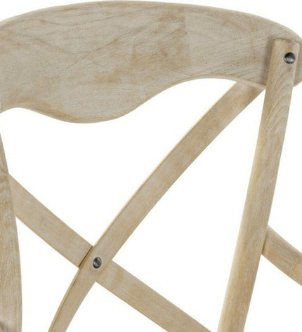 DKD Home Decor kitchen chair with multicolour upholstery, white finish, measuring 55x57x92 cm or 55x47x92 cm, modern home furniture