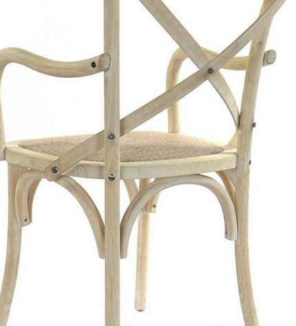 Colorful DKD Home Decor kitchen chair with white and multicolour upholstery, measuring 55 x 57 x 92 cm and 55 x 47 x 92 cm.